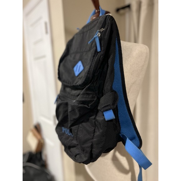 Polo Ralph Lauren Back Pack Black With Blue - Picture 4 of 7